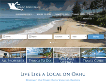 Tablet Screenshot of hawaii-beachhomes.com